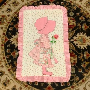 Vintage Holly Hobbie wall hanging blanket